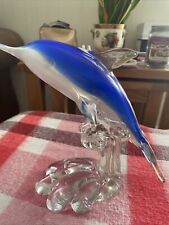 Glass dolphin ornaments for sale  LEEDS