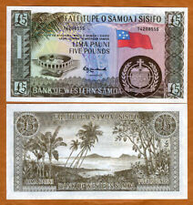 Samoa Occidental, 5 libras, ND (1963, 2020) P-15cs, reimpresión unc segunda mano  Embacar hacia Argentina
