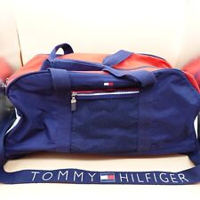 Bolsa de viagem Tommy Hilfiger academia pernoite vermelha branca azul alça de ombro 22x11x12", usado comprar usado  Enviando para Brazil