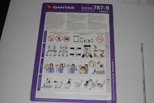 Qantas b787 safety for sale  GLASGOW