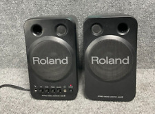 Par de Alto-falantes Roland MA-8BK Micro Monitor Estéreo, AC 117V 60 Hz, na Cor Preta, usado comprar usado  Enviando para Brazil