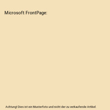 Microsoft frontpage gebraucht kaufen  Trebbin