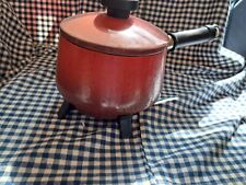 Juego de ollas vintage Meyer fondue eléctricas con tapa bonito color rojo RARO ES8400 segunda mano  Embacar hacia Mexico