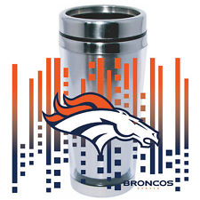 Denver Broncos Logo Viaje Taza Vaso Acero Inoxidable Nuevo Transparente Insertar, usado comprar usado  Enviando para Brazil