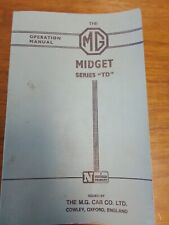 Midget owners manual for sale  Seligman