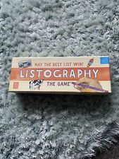 Listography game. perfect for sale  ALNWICK