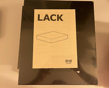 (3) New IKEA LACK Black Floating Wall Shelf 11 3/4" x 10 1/4" 16353 30cm x 26cm tweedehands  verschepen naar Netherlands