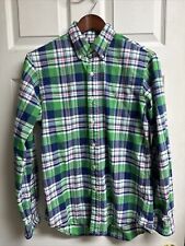 Camisa polo masculina Ralph Lauren verde azul xadrez botão para baixo tamanho SP comprar usado  Enviando para Brazil
