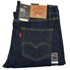 Calça jeans Levis® 501 masculina ajuste original perna reta jeans escura BL comprar usado  Enviando para Brazil