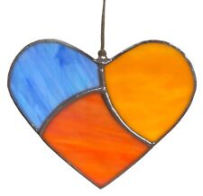 Cortinas de vitrais e coração de vitral azul laranja comprar usado  Enviando para Brazil