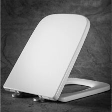 Luxury Square Toilet Seat Heavy Duty White Soft Close Top Quick Release tweedehands  verschepen naar Netherlands