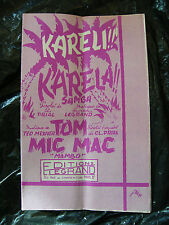 " Partition Kareli Karela Samba Legrand Tom Mic Mac Ted Mexner Mambo 1955 " comprar usado  Enviando para Brazil