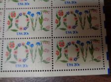 LOVE Flowers Vintage Convite de Casamento Selo Postal USPS Genuíno X 20 Estado Perfeito 1951 comprar usado  Enviando para Brazil