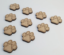 Enfeites de madeira MDF com estampa de pata em formas de gato/cão decoração artesanato 20mm-100mm comprar usado  Enviando para Brazil