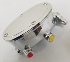 Chrome Tandem Oval Power Manual Brake Master Cylinder 1" Bore Disc Drum DISPLAY for sale  Shipping to South Africa