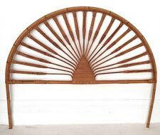 Used, Mid Century Italian Bamboo Headboard, Vintage Rattan, Double. Kingsize, Boho. for sale  Shipping to South Africa