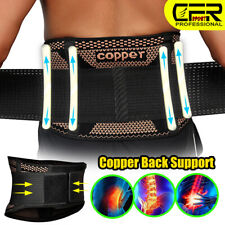 Cinto de suporte de cintura lombar de cobre alívio da dor lombar para homens mulheres comprar usado  Enviando para Brazil