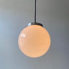 ANCIENNE SUSPENSION RONDE 18 CM EN OPALINE VINTAGE   Old French Lamp comprar usado  Enviando para Brazil