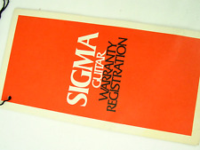 Sigma guitar warranty for sale  Minneapolis