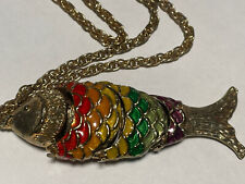 Fish necklace articulated for sale  Hillsboro