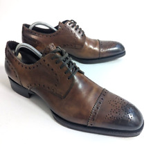 Usado, Sapatos sociais Oxford masculinos TOM FORD BIQUEIRA BROGUE - Marrom escuro - 11 comprar usado  Enviando para Brazil