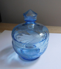 Blaue zuckerdose glas gebraucht kaufen  Bad Freienwalde (Oder)