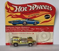 Hot Wheels Redline 1970 Mantis Yellow White Interior in Unpunched Blister USA for sale  Shipping to South Africa