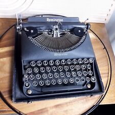 Vintage 1939 Remington REM-ETTE Remette Portable Typewriter w/Case Only 8 lbs, used for sale  Shipping to South Africa