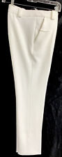 Roland Mouret Calça Branco Stretch Cônico Perna calças tamanho 6, usado comprar usado  Enviando para Brazil