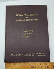 Libro de servicio de ingeniería de aire caliente y aire acondicionado de invierno 1948 de colección segunda mano  Embacar hacia Argentina
