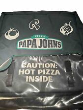 Bolsa de pizza caliente aislada térmica verde Papa John's para entrega! segunda mano  Embacar hacia Argentina