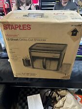 STAPLES MAILMATE M7 Paper Shredder 12 Sheet Cross Cut Compact Works for sale  Shipping to South Africa