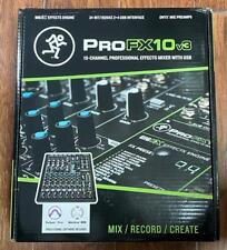 MACKIE PROFX10V3 MIXER DE EFEITOS PROFISSIONAIS 10 CANAIS COM CAIXA ABERTA NOVA EM FOLHA USB comprar usado  Enviando para Brazil