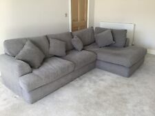 grey chaise lounge sofa for sale  BURGESS HILL