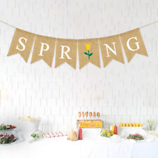 Spring linen bunting for sale  Shipping to Ireland