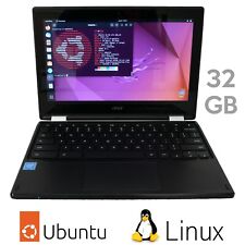 Computadora portátil Ubuntu Linux - 32 GB SSD 4 GB RAM Acer R11 C738T netbook 11.6 Intel 1.6 GHz segunda mano  Embacar hacia Argentina