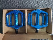 Haro Fusion Pedals 9/16 Blue  old school bmx  , used for sale  Shipping to South Africa