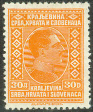 Yugoslavia 1927, 30Din Naranja Definitivo Rey Alejandro Valor Clave Mi.# 199, MNH segunda mano  Embacar hacia Argentina