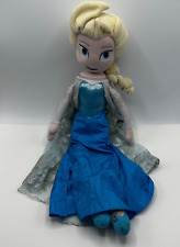 Boneca de pelúcia brinquedo de pelúcia Disney Elsa Frozen 24” vestido azul grande, usado comprar usado  Enviando para Brazil