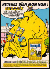 Publicite groquik vintage d'occasion  France