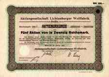 Lichtenberger wollfabrik 1925 gebraucht kaufen  Bayreuth