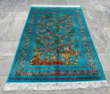 Pictorial Rug Stunning Hall Way Rug Beautiful Silk Home Decor Rug,4x6 ft for sale  Shipping to South Africa