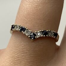 Diamond sapphire wishbone for sale  UK