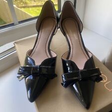 black patent kitten heel shoes for sale  SOUTH MOLTON