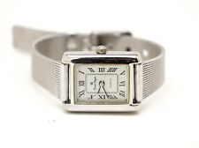 Relógio feminino Premier Design tom prata mostrador retangular PRECISA de bateria comprar usado  Enviando para Brazil