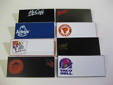 FAST FOOD Name badge lot!  KFC McDONALDS PIZZA HUT  POPEYES WENDYS BK TACO BELL for sale  Shipping to South Africa