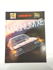 1979 Dodge Magnum XE catálogo de folheto de vendas 8 páginas comprar usado  Enviando para Brazil