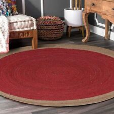 Alfombra alfombra redonda de yute trenzada a mano bohemia granja hecha a mano piso alfombra de área segunda mano  Embacar hacia Argentina