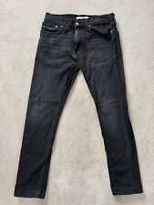 Jeans jeans Calvin Klein CKJ 056 atlético cônico preto masculino W32 L32 comprar usado  Enviando para Brazil