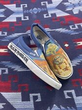 VANS Talla 12 Para Hombre Iron Maiden Powerslave Pieza de Mente Zapatos Sin Cordones Zombie Skate segunda mano  Embacar hacia Mexico